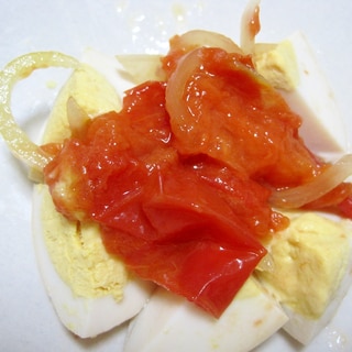トマトとゆで卵のサラダ